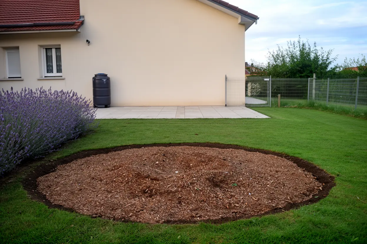 Terrain nivelé après dessouchage à Limoges